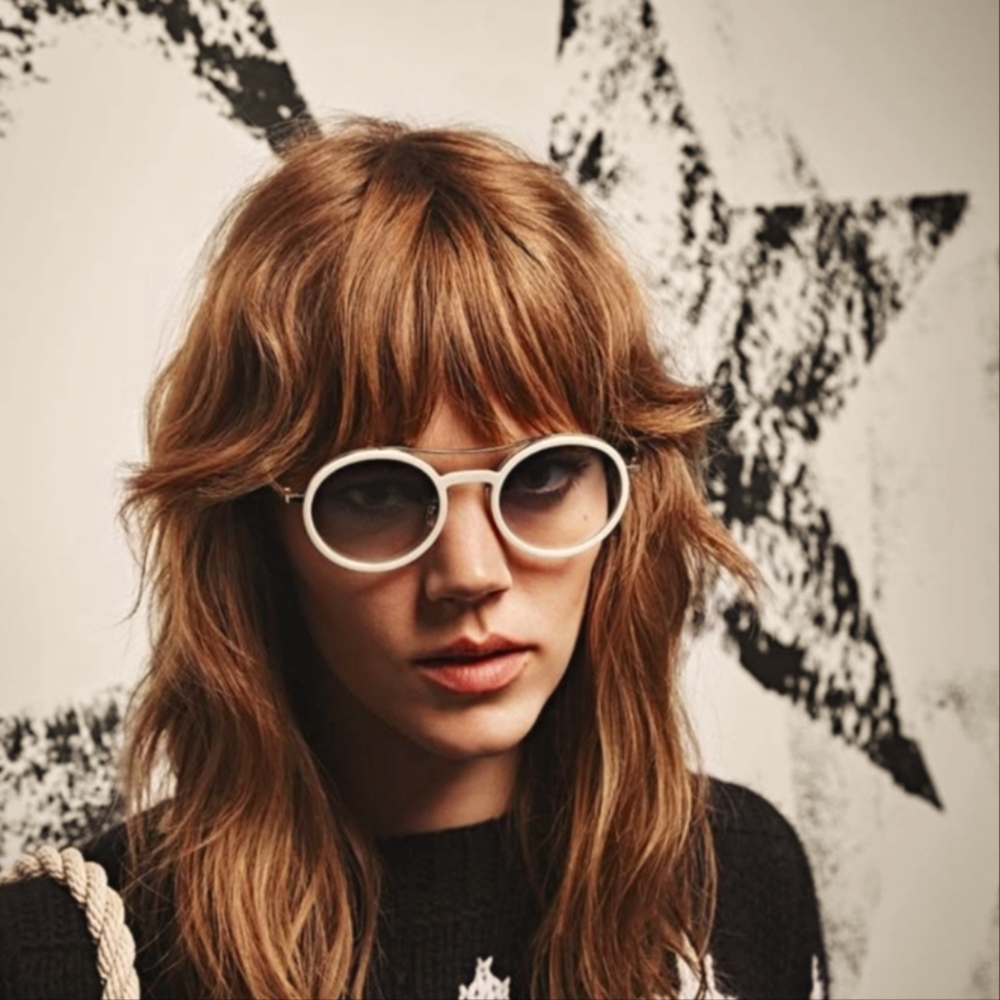 MAX MARA White Obloo Sunglasses